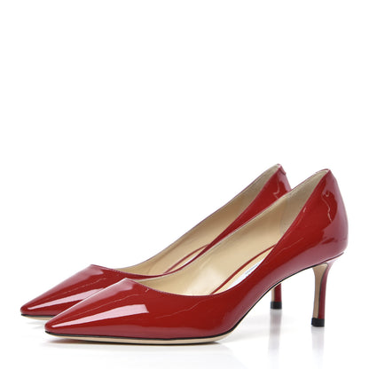 Jimmy Choo Patent Romy 60 Pumps 36 Red 3 of 8