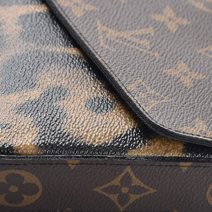 Louis Vuitton Monogram Animal Print Pochette Felicie Chain Wallet 10 of 10