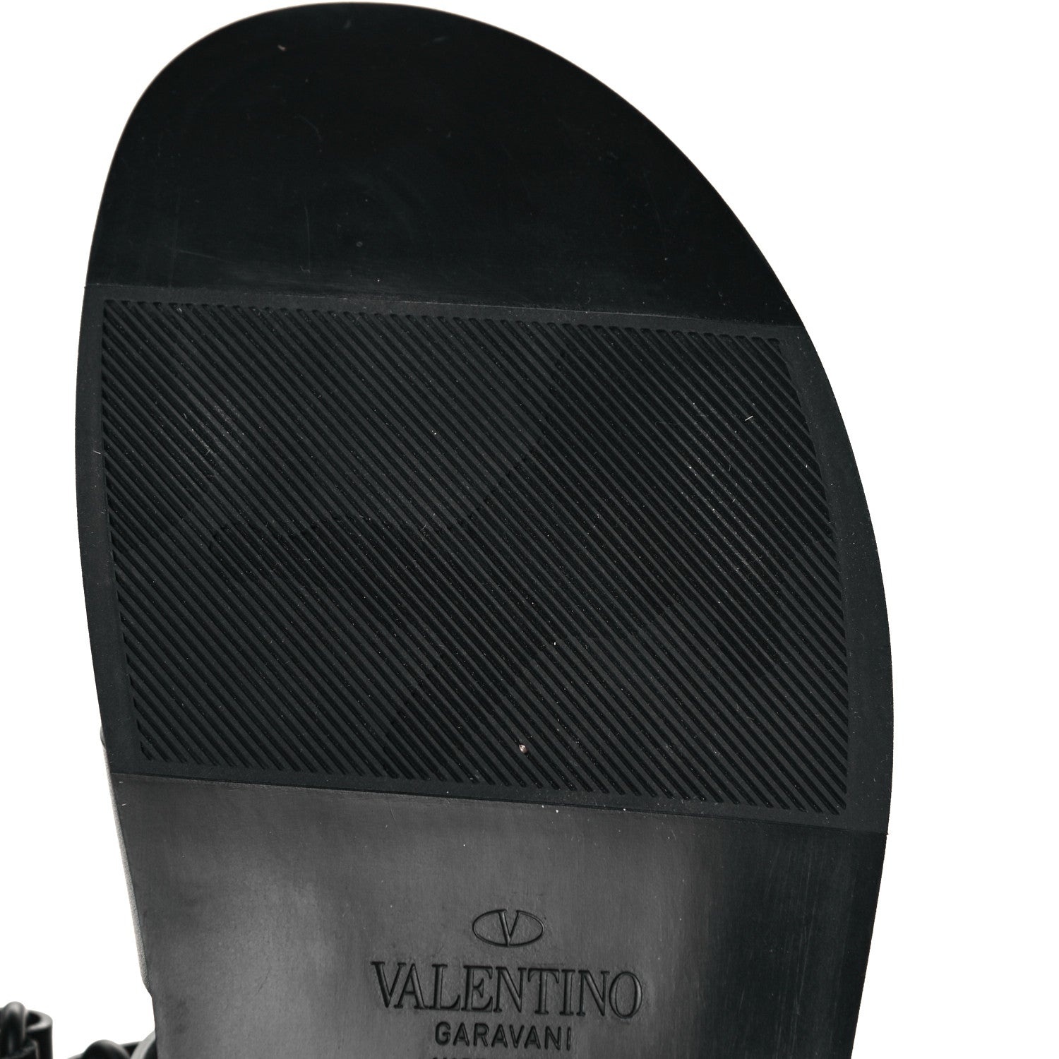 Valentino Garavani Calfskin Mens Logo Sandals 45 Black 9 of 9