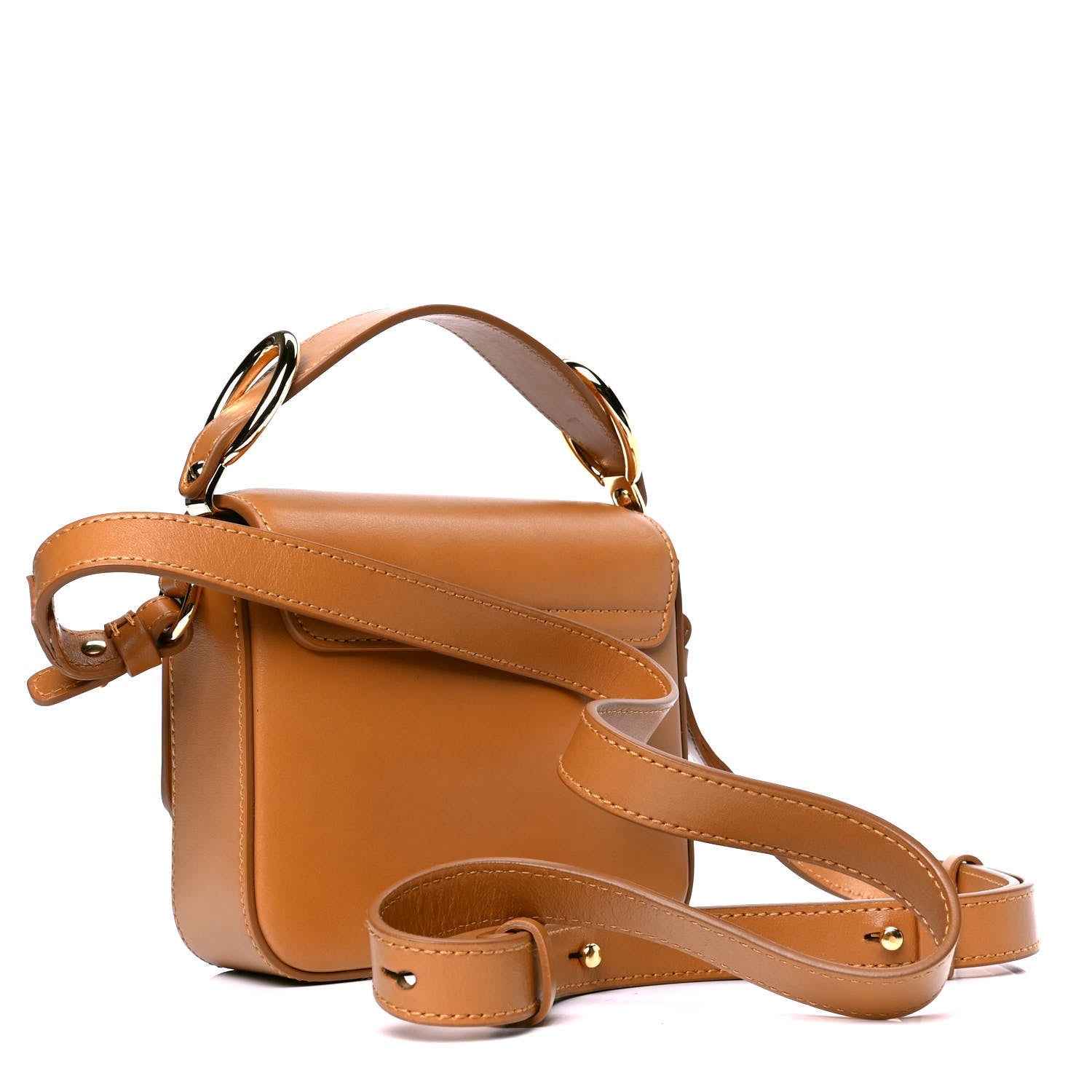 Chloe Calfskin Mini C Double Carry Autumnal Brown 2 of 4