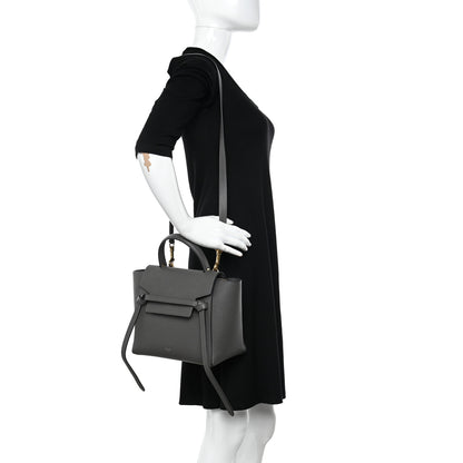 Celine Grained Calfskin Micro Belt Bag Grey 2 of 11