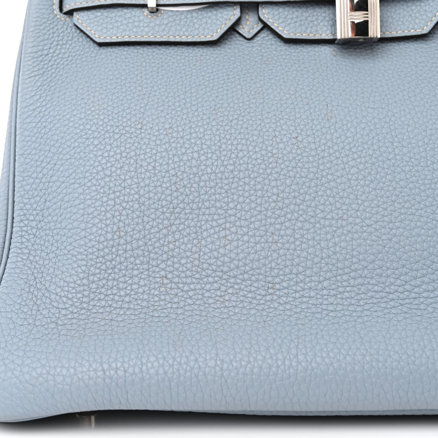 Togo Birkin 35 Bleu Lin