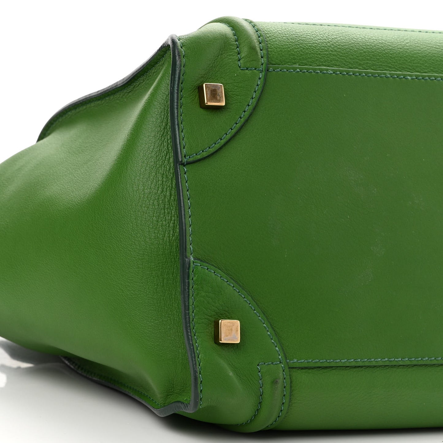 Supple Calfskin Medium Phantom Luggage Green