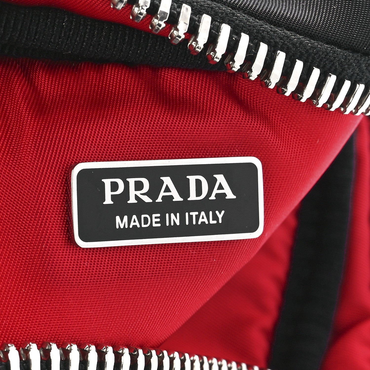 Prada Tessuto Soft Nylon Small Convertible Crossbody Wristlet Black Fuoco 6 of 11