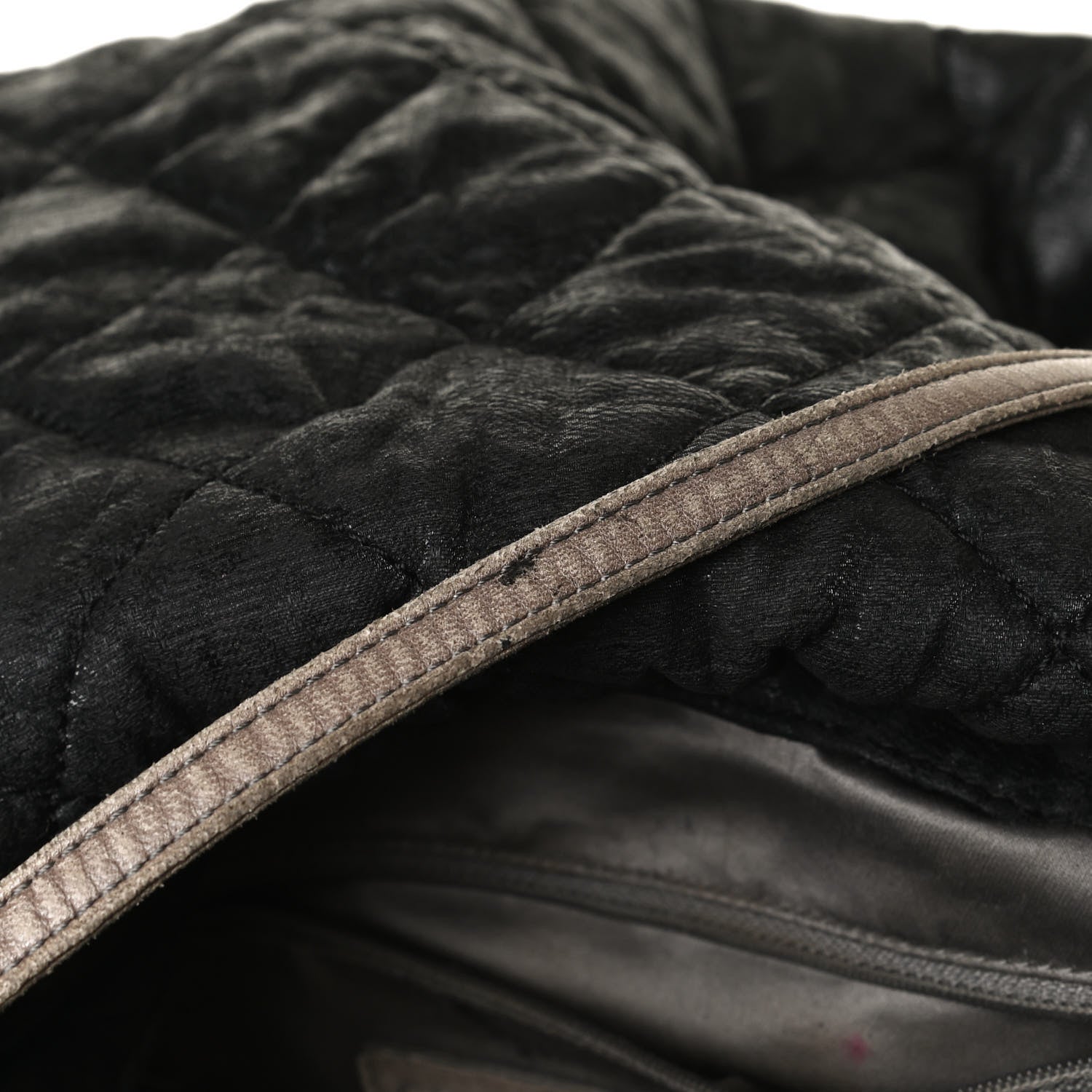 Chanel Crinkled Coated Canvas Le Marais Hobo Black 18 of 20