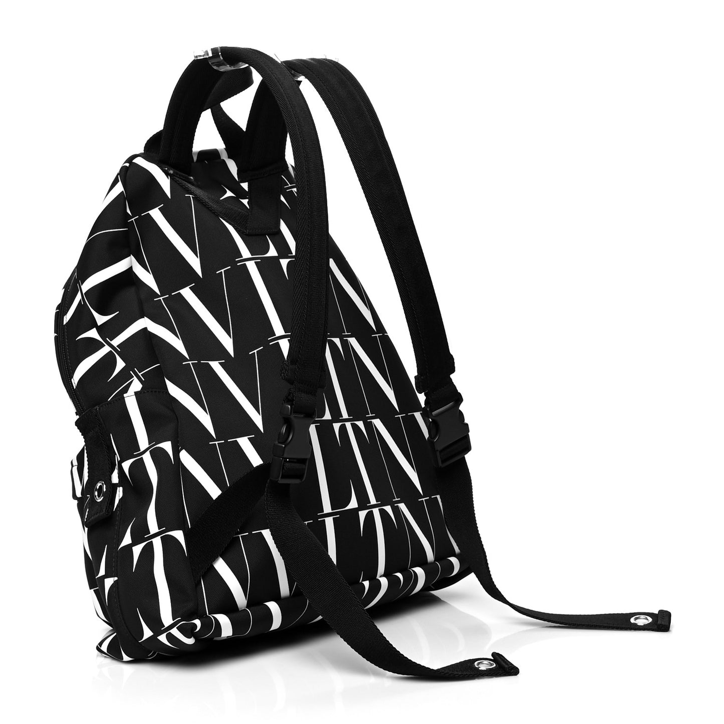 Nylon VLTN Times Backpack Black White
