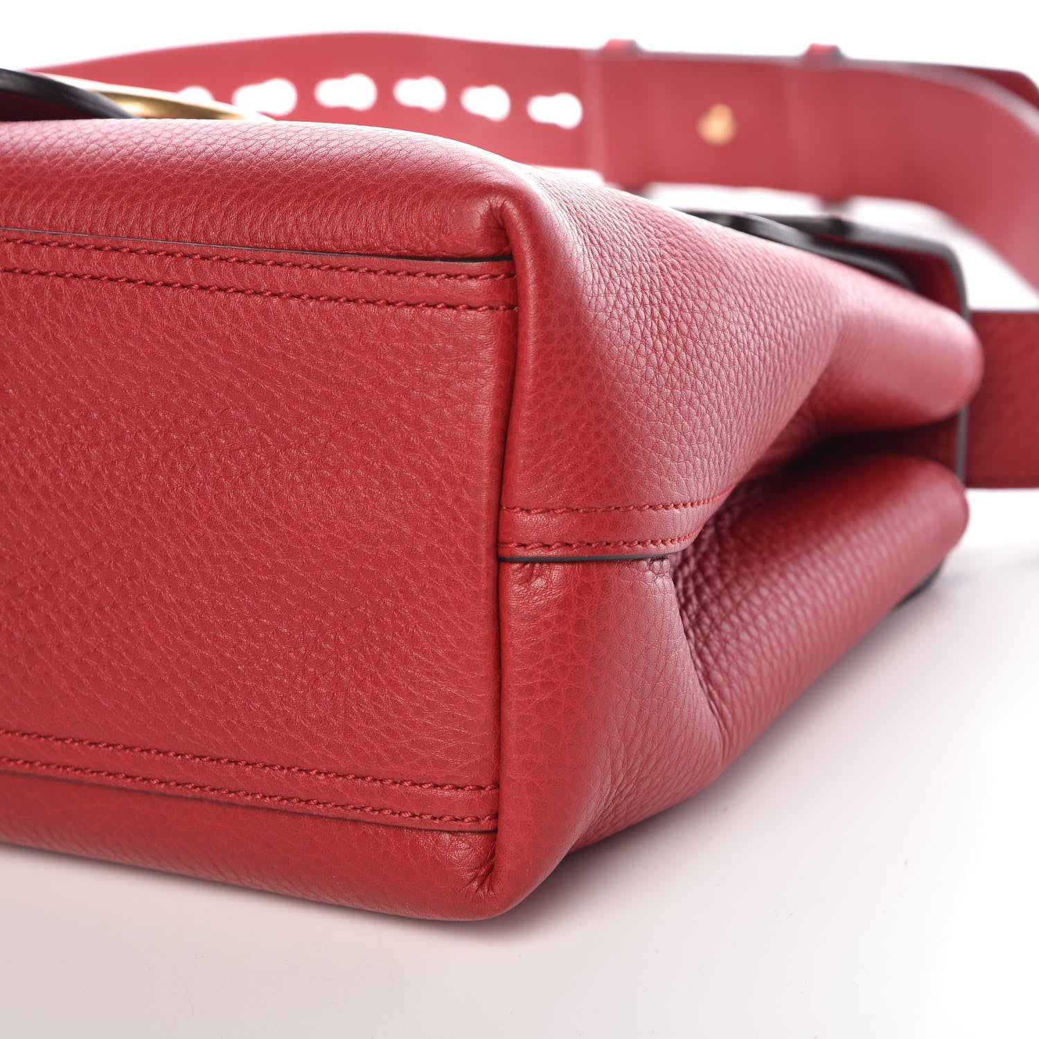 Gucci Cellarius Calfskin GG Marmont Shoulder Bag Vulcanic Red 9 of 9