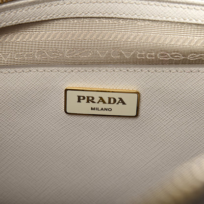 Prada Saffiano Lux Bi-Color Promenade Tote Talco Pomice 6 of 18