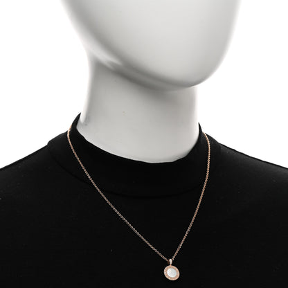 Bulgari 18K Rose Gold Diamond Black Onyx Mother of Pearl BVLGARI BVLGARI Pendant Necklace 2 of 6