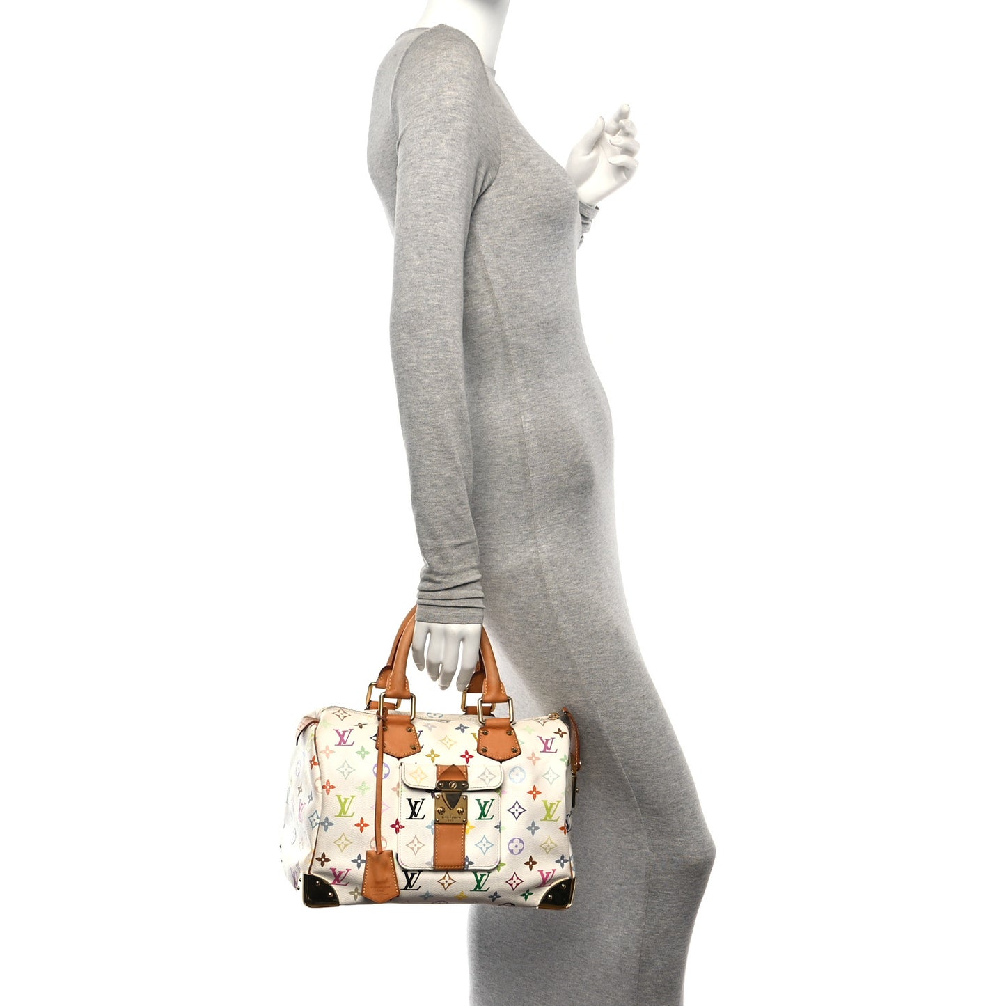 Monogram Multicolor Speedy 30 White