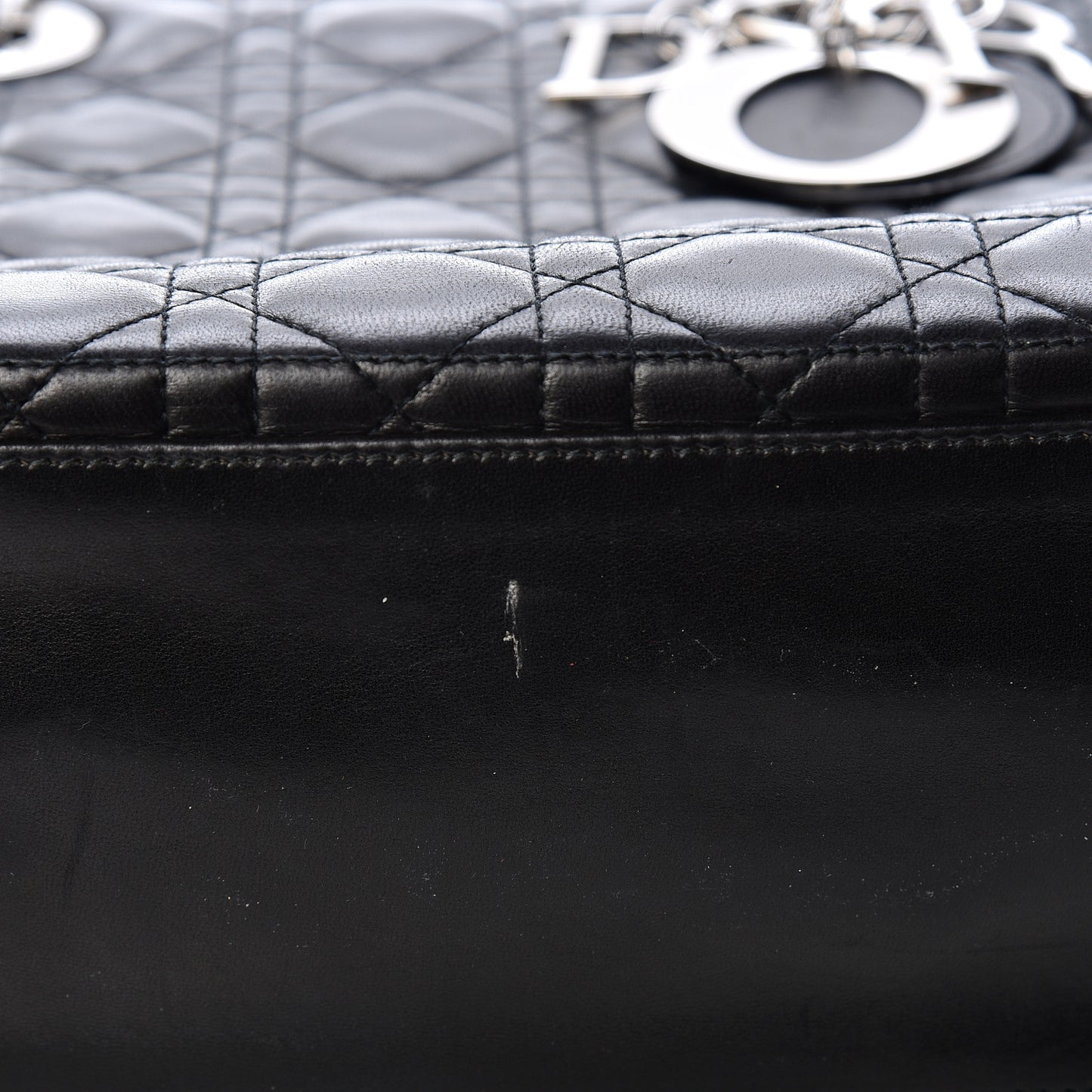 Lambskin Cannage Medium Lady Dior Black
