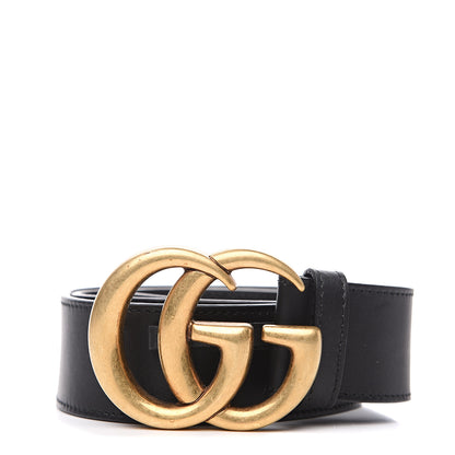 Gucci Calfskin Double G 40mm Belt 80 32 Black 1 of 4
