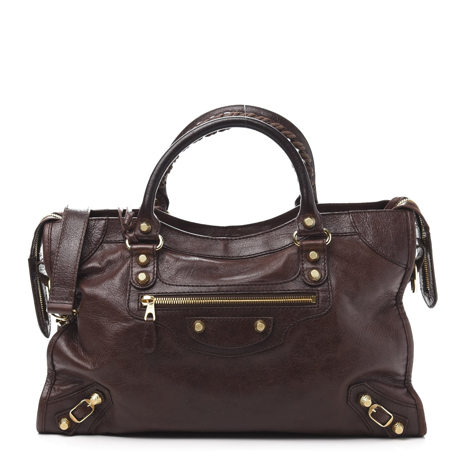 Balenciaga Agneau Giant 12 Gold Hardware City Cigare Fonce 3 of 14