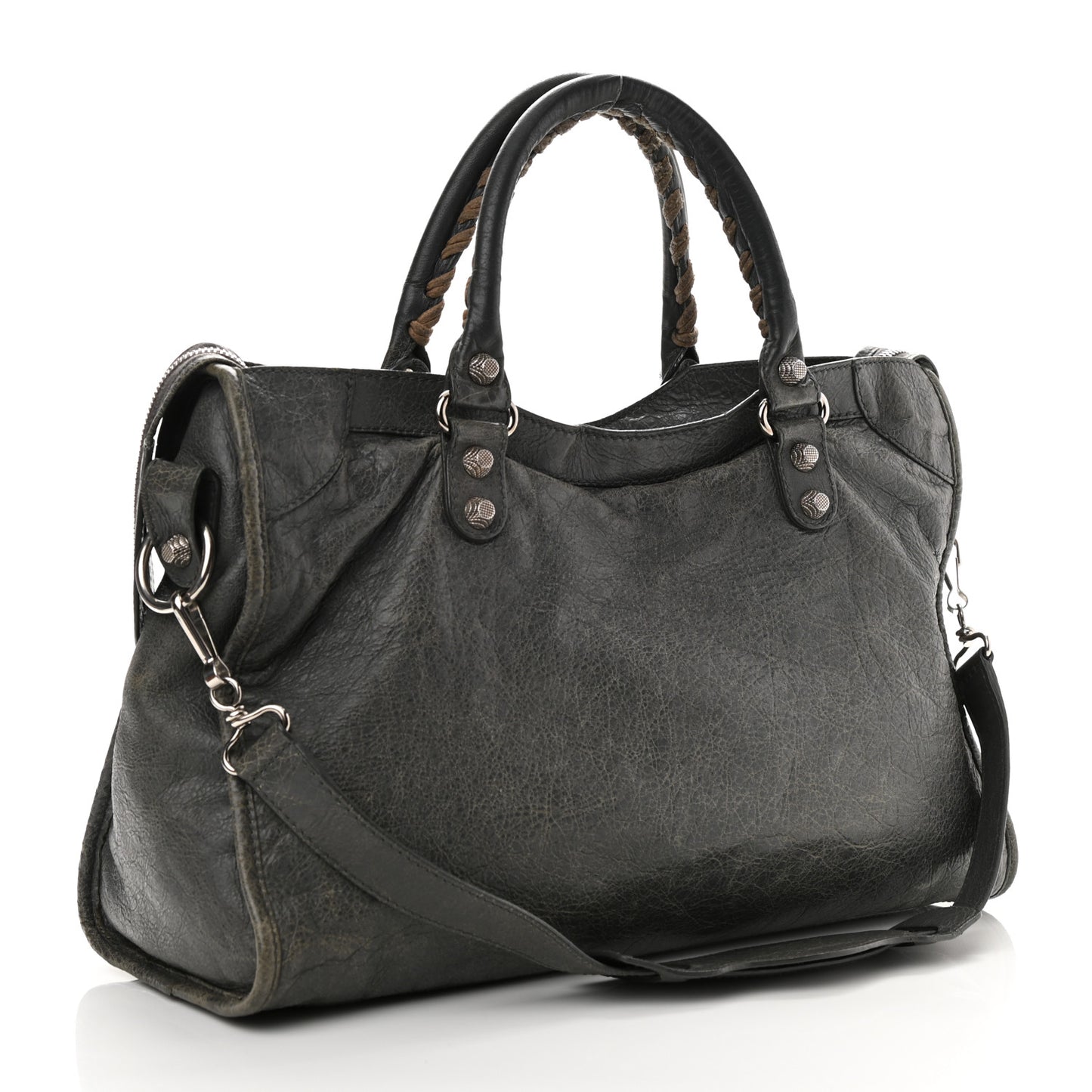 Agneau Giant 12 Silver Hardware City Gris Tarmac