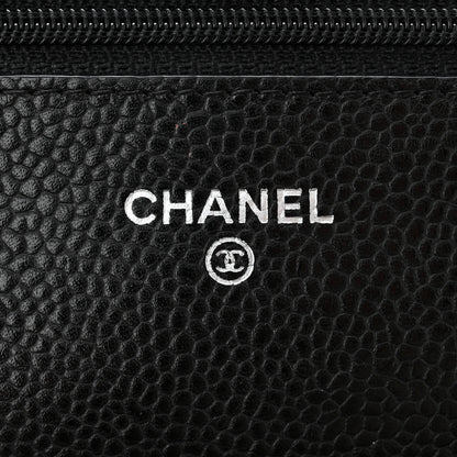 Chanel Caviar Quilted Wallet On Chain WOC Black 6 of 12