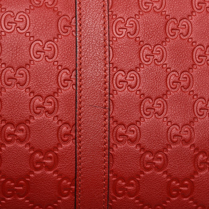 Gucci Guccissima Large Carry On Duffle Red 10 of 11