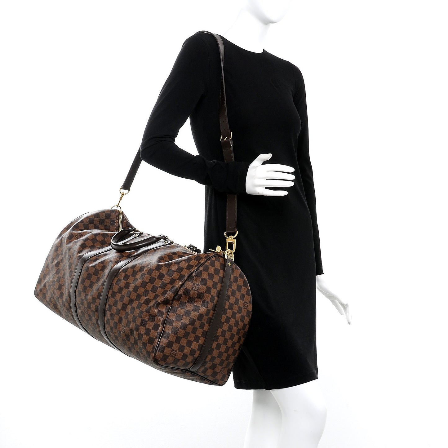 Damier Ebene Keepall Bandouliere 55