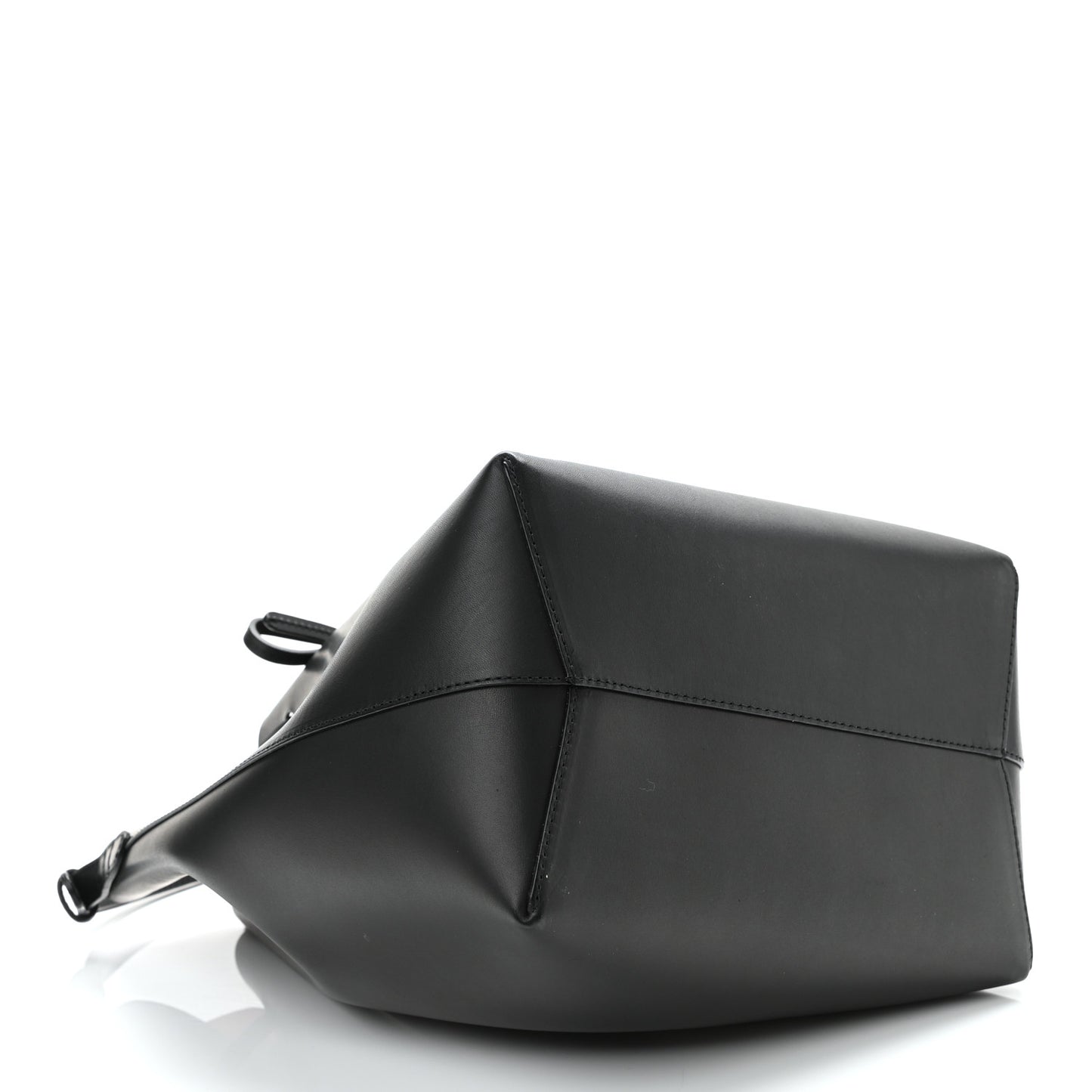 Calfskin Mini Bucket Bag Black Flamma