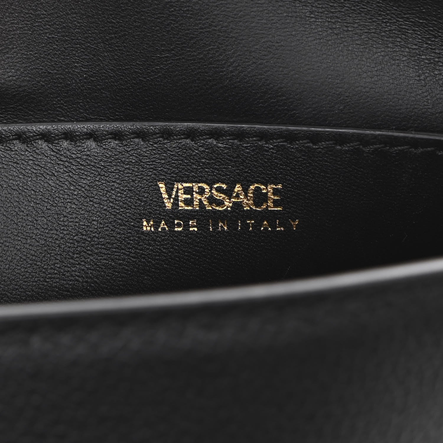 Versace Grained Calfskin Small La Medusa Top Handle Bag Black 6 of 11