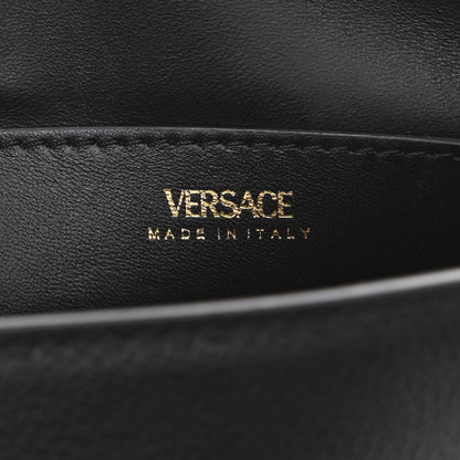 Versace Grained Calfskin Small La Medusa Top Handle Bag Black 6 of 11