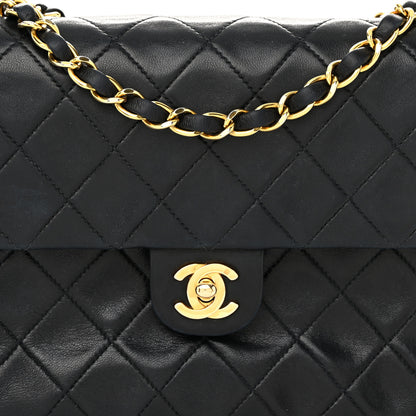 Chanel Lambskin Quilted Mini Square Flap Bag Black 8 of 14