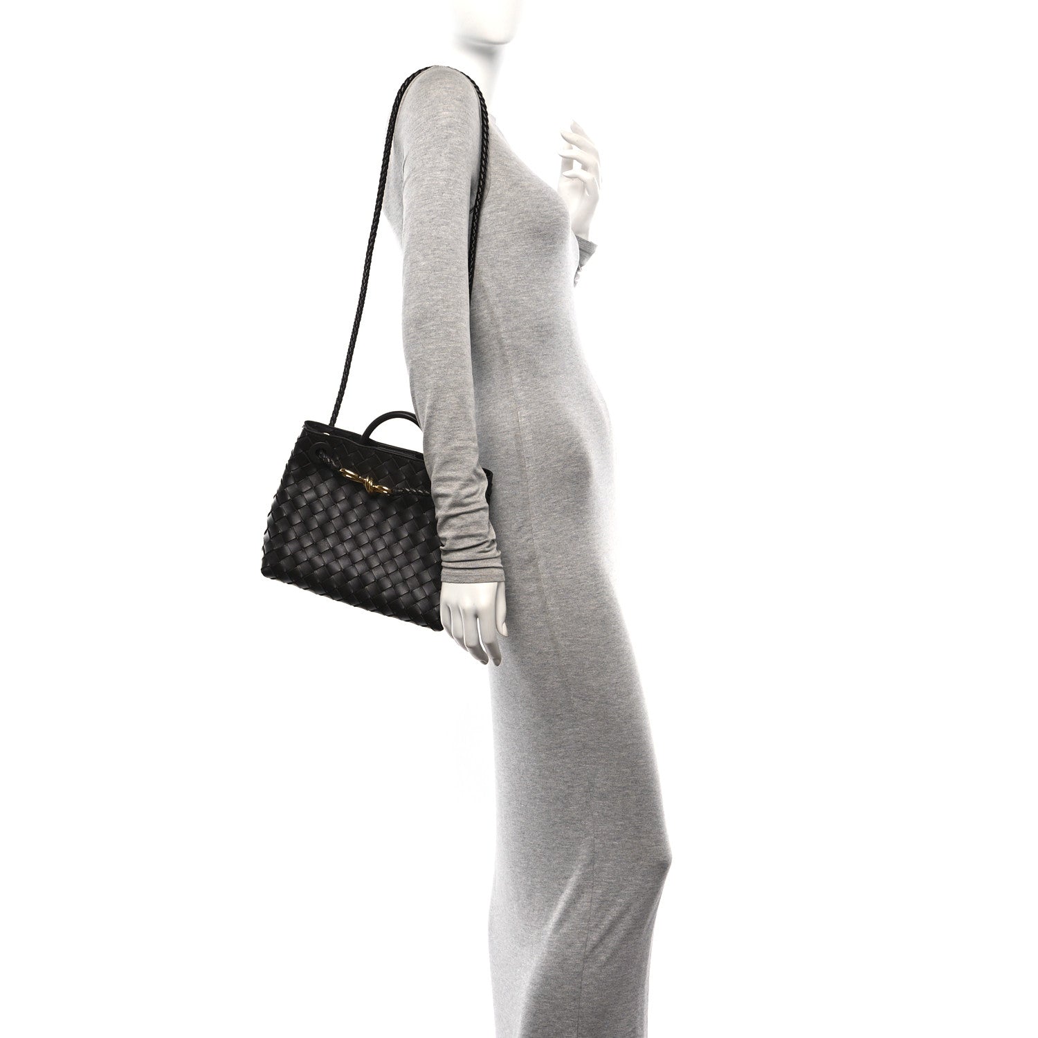 Bottega Veneta Nappa Intrecciato Small Andiamo Shoulder Bag Fondant 2 of 9