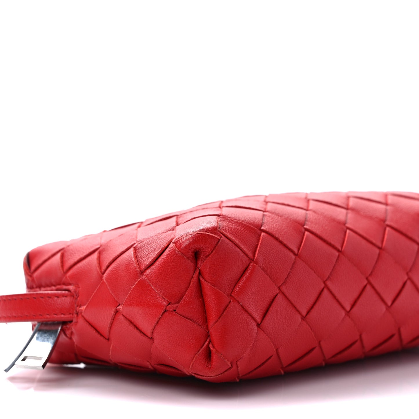 Nappa Intrecciato Mini Crossbody Red