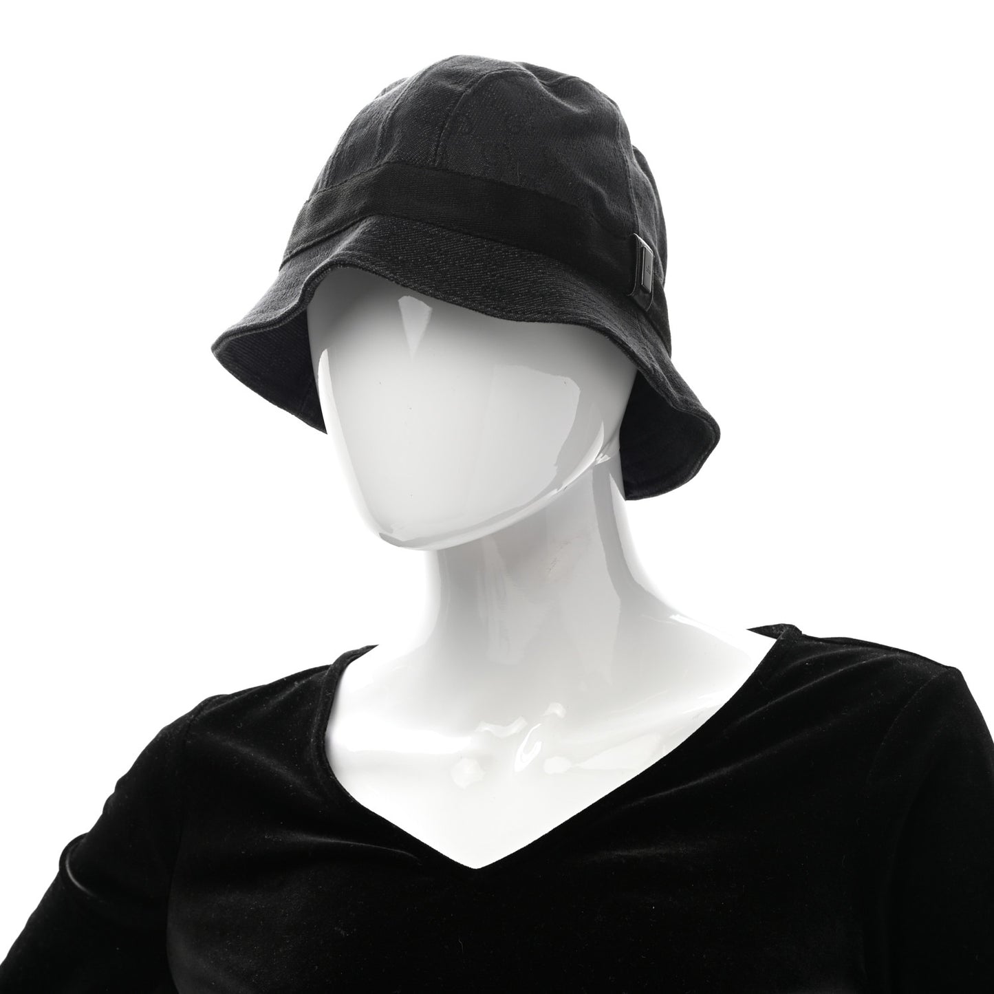 Monogram Bucket Hat XL Black