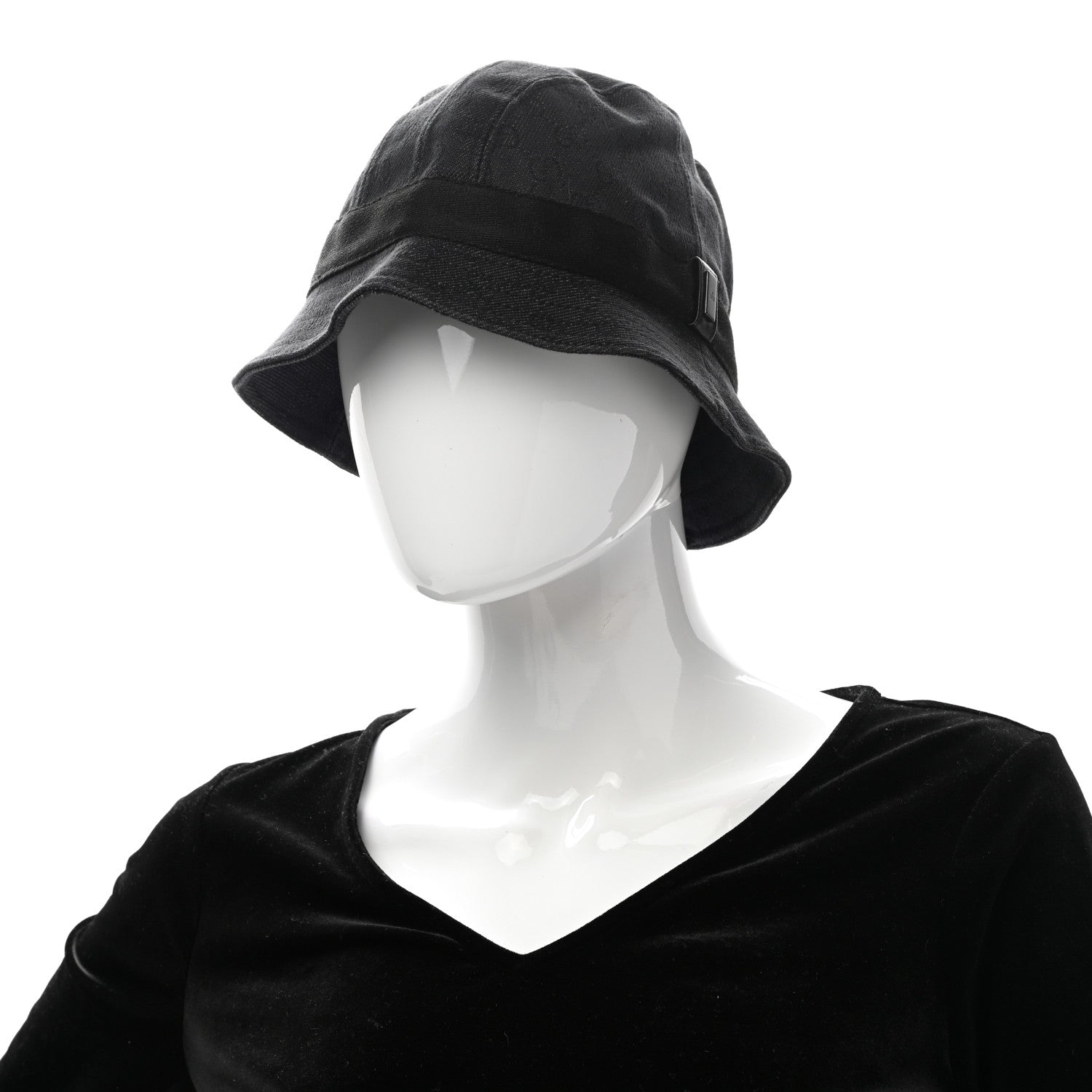 Gucci Monogram Bucket Hat XL Black 2 of 8
