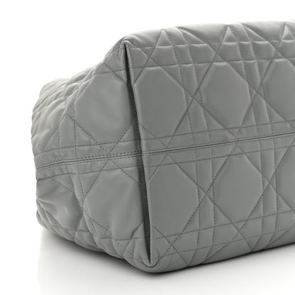 Christian Dior Calfskin Macrocannage Large Toujours Stone Grey 9 of 10