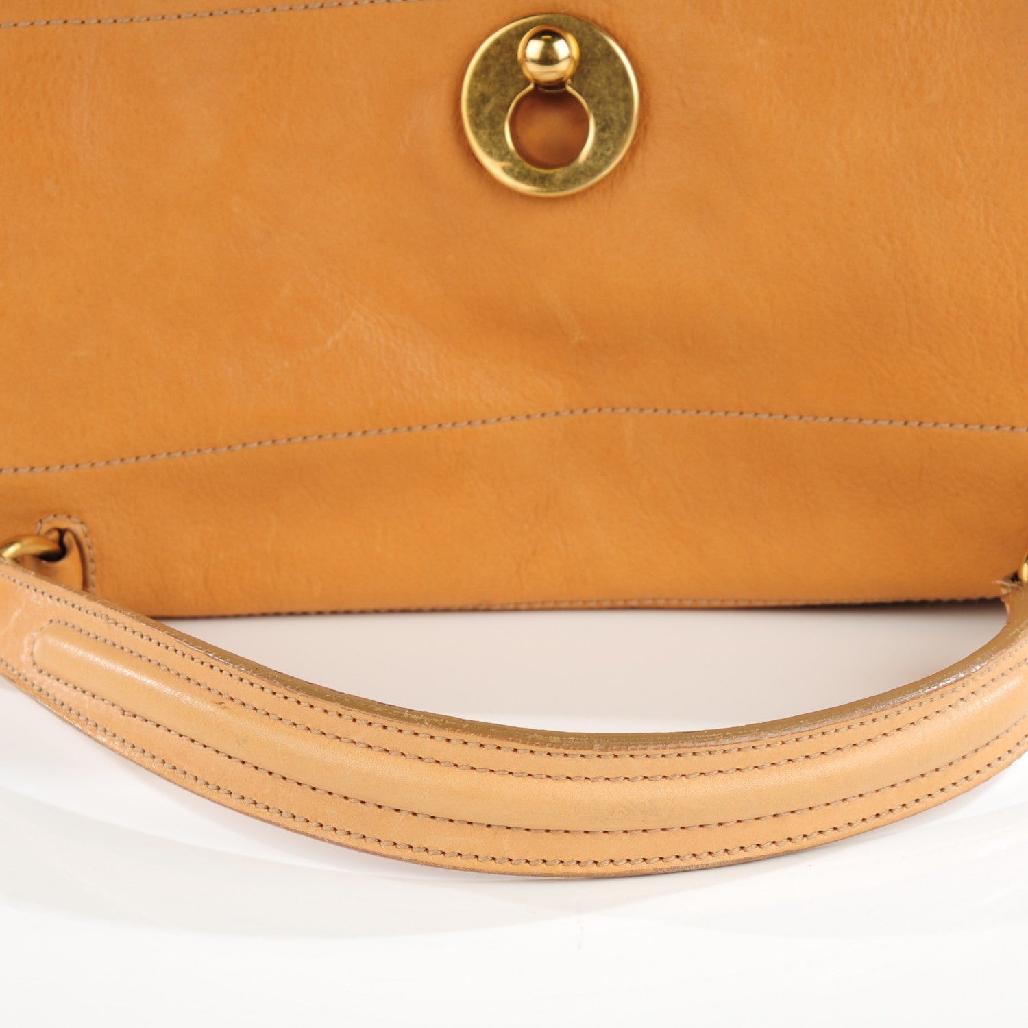 Saint Laurent Calfskin Suede Large Muse Two Camel 4 of 9