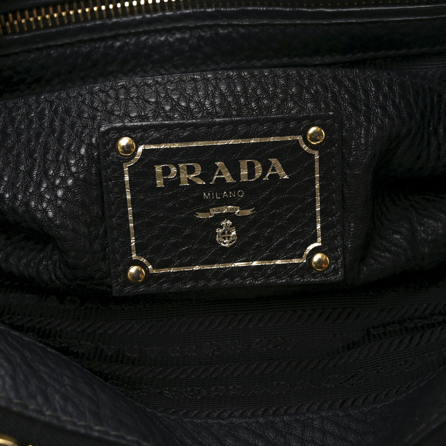 Vitello Daino Tote Black