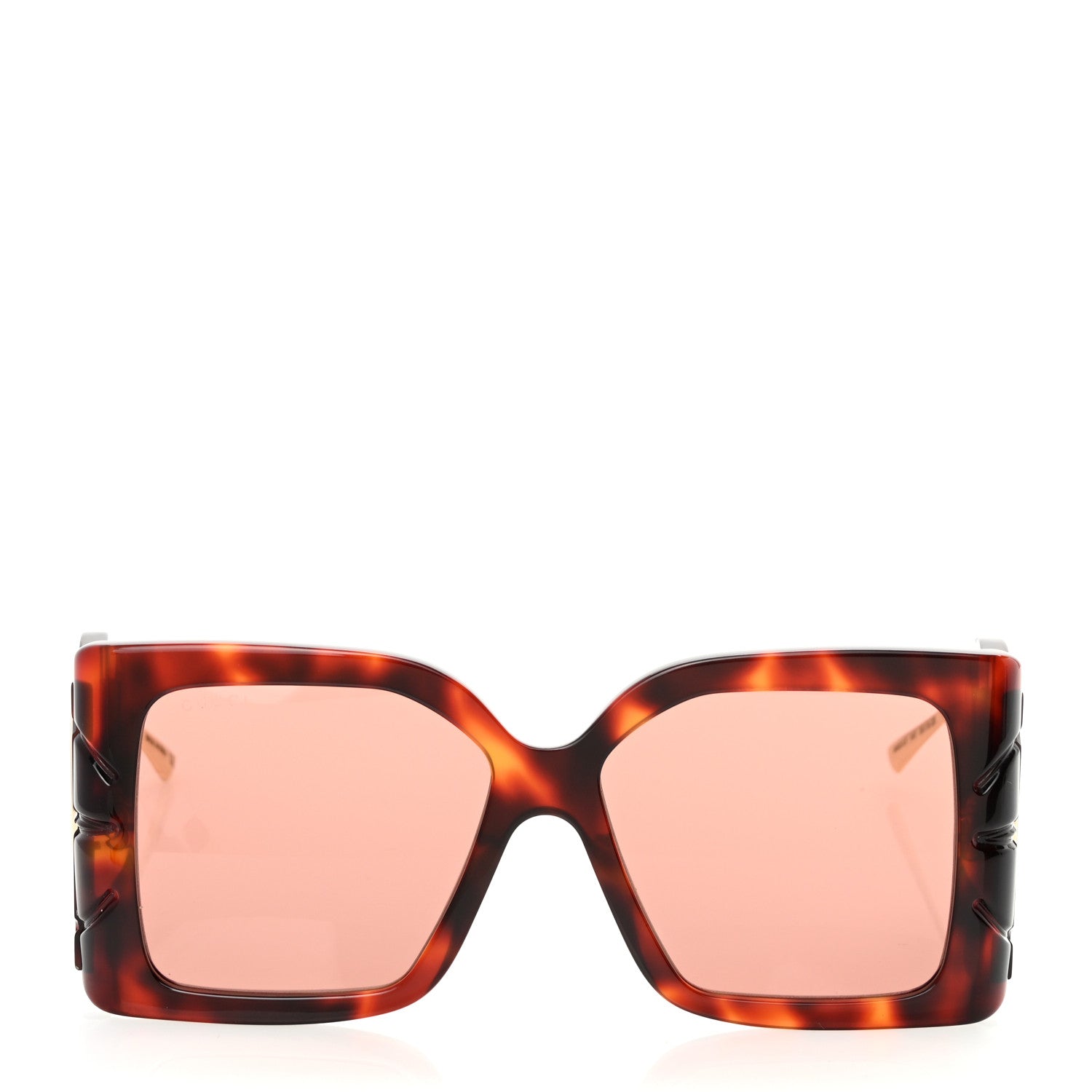 Gucci Acetate Square Frame Wing Sunglasses GG0535S Havana 2 of 8