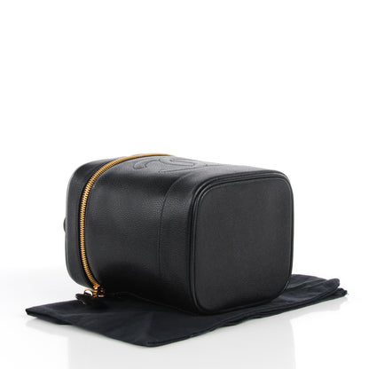 Chanel Caviar Vanity Cosmetic Case Black 4 of 9