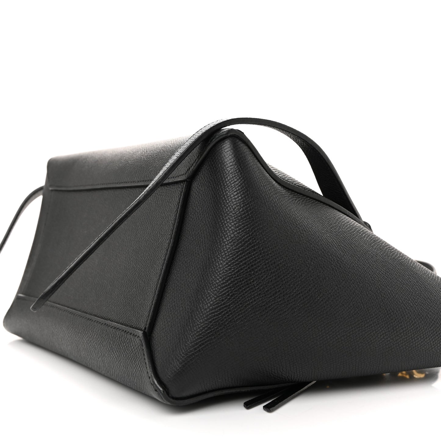 Grained Calfskin Micro Belt Bag Black