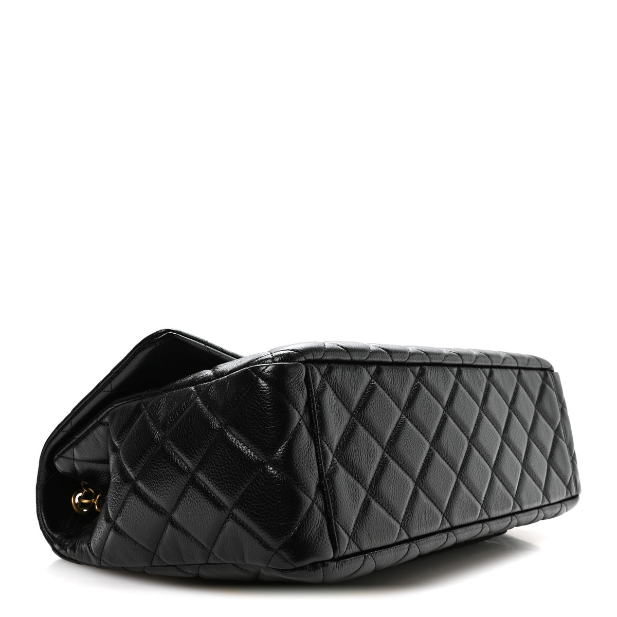 Chanel Grained Calfskin Quilted XXL Travel Flap Bag Black 4 of 11