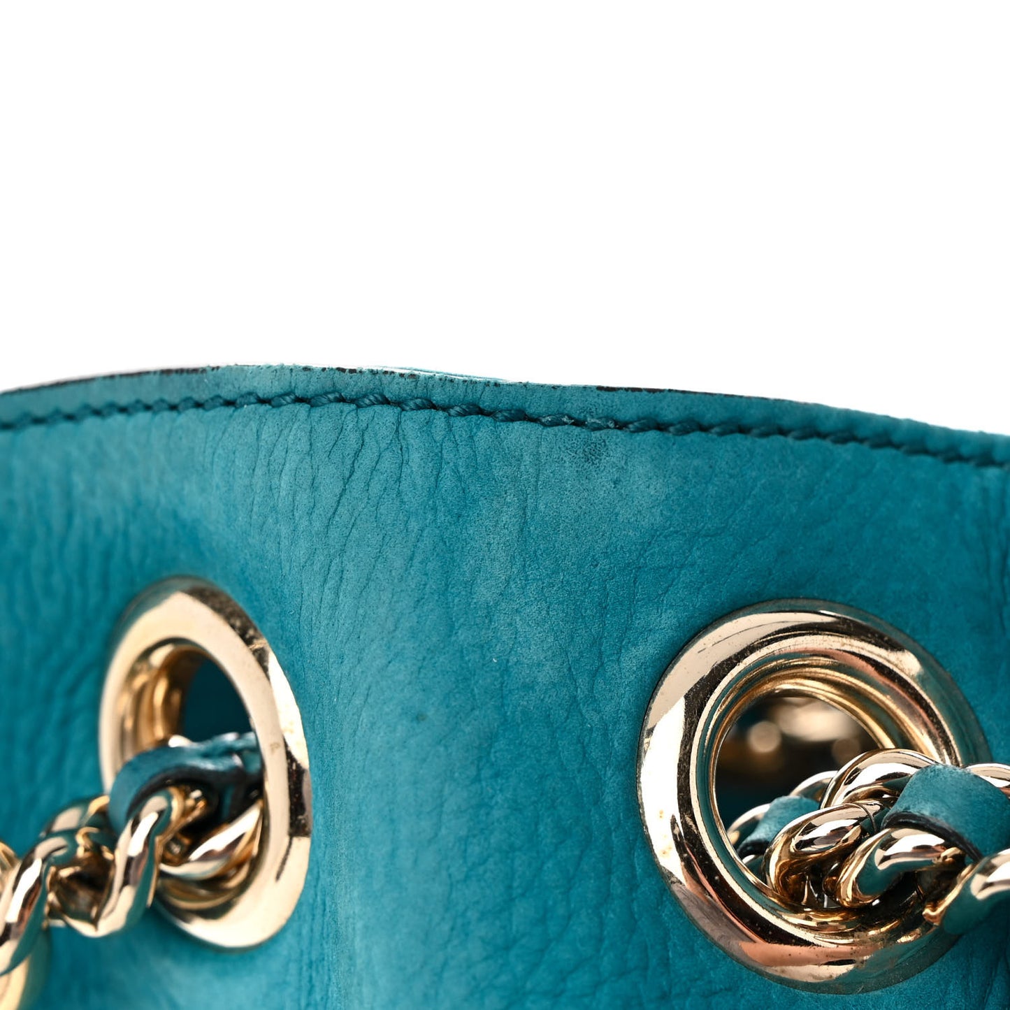 Vitello Range Medium Soho Chain Shoulder Bag Deep Cobalt