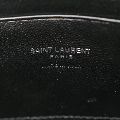 Saint Laurent Grain De Poudre Matelasse Monogram Mini Lou Camera Bag Black 6 of 11