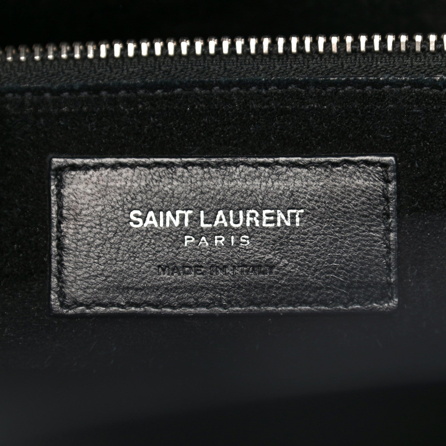 Saint Laurent Calfskin Crocodile Embossed Small Sac de Jour Black 6 of 12