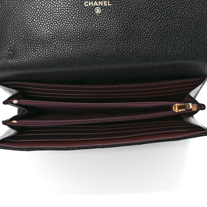 Chanel Caviar Quilted Large Flap Wallet Black 5 of 13