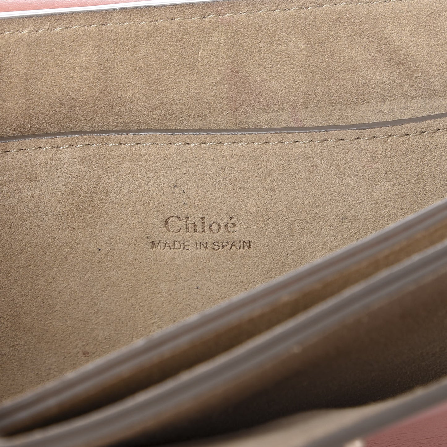 Suede Calfskin Small Faye Shoulder Bag Nougat