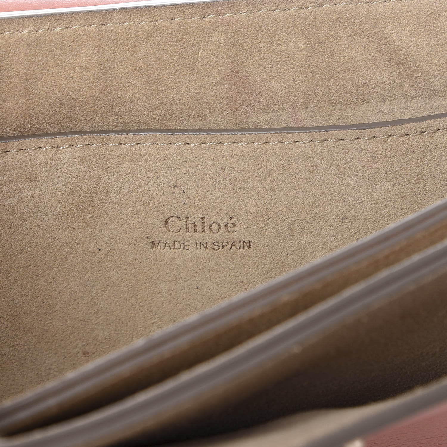 Chloe Suede Calfskin Small Faye Shoulder Bag Nougat 5 of 9