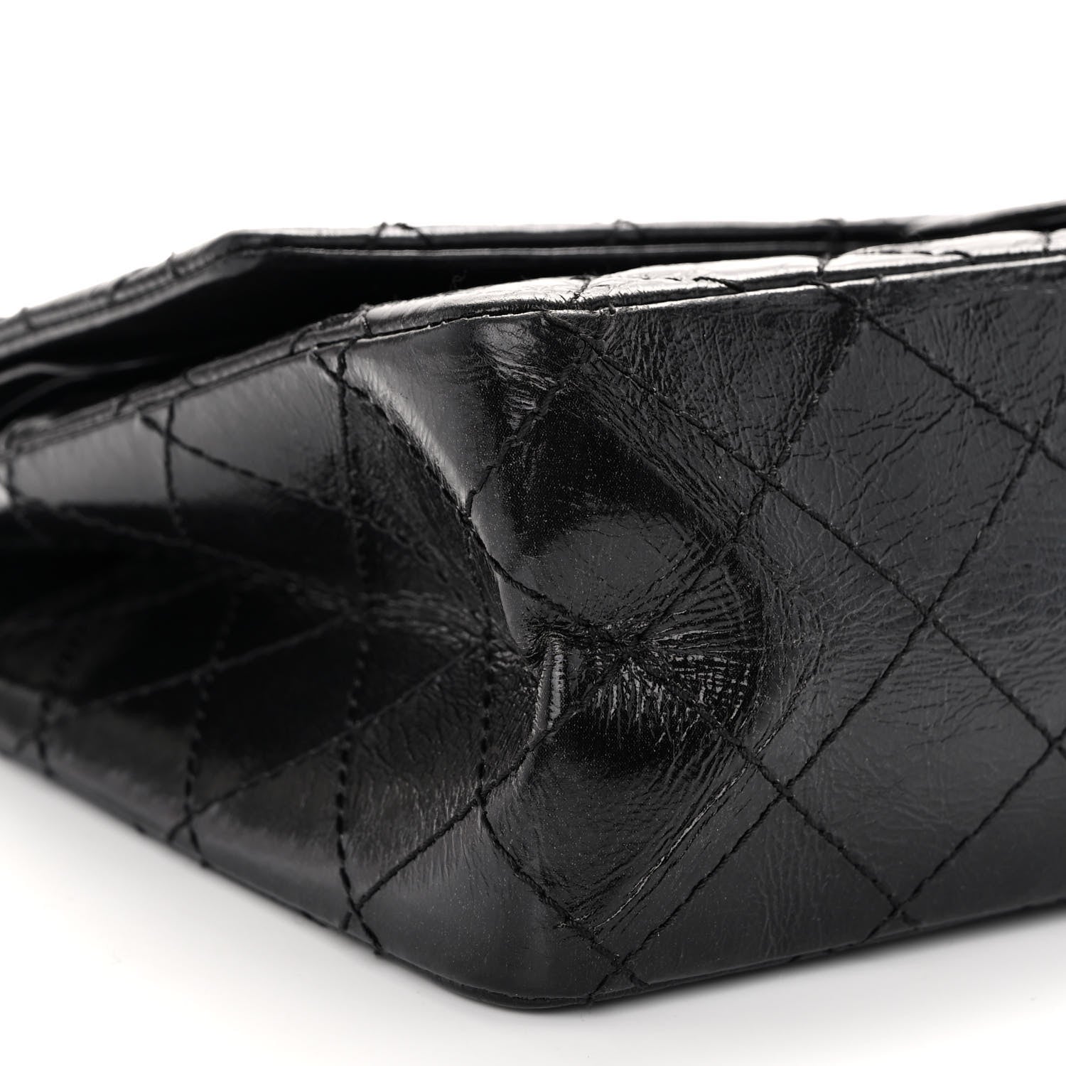 Chanel Glazed Calfskin Quilted 2.55 Reissue 226 Flap So Black 9 of 10