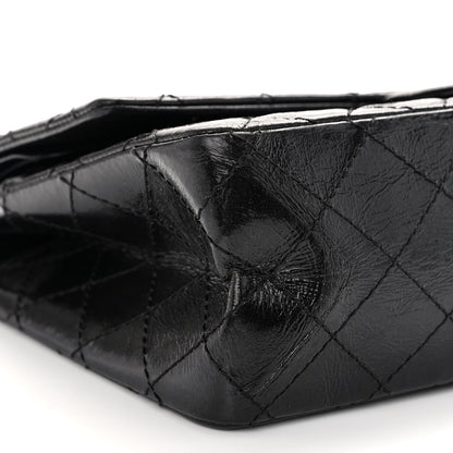 Chanel Glazed Calfskin Quilted 2.55 Reissue 226 Flap So Black 9 of 10
