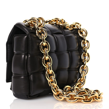 Bottega Veneta Lambskin Maxi Intreccio Padded Chain Cassette Crossbody Bag Fondant 3 of 18