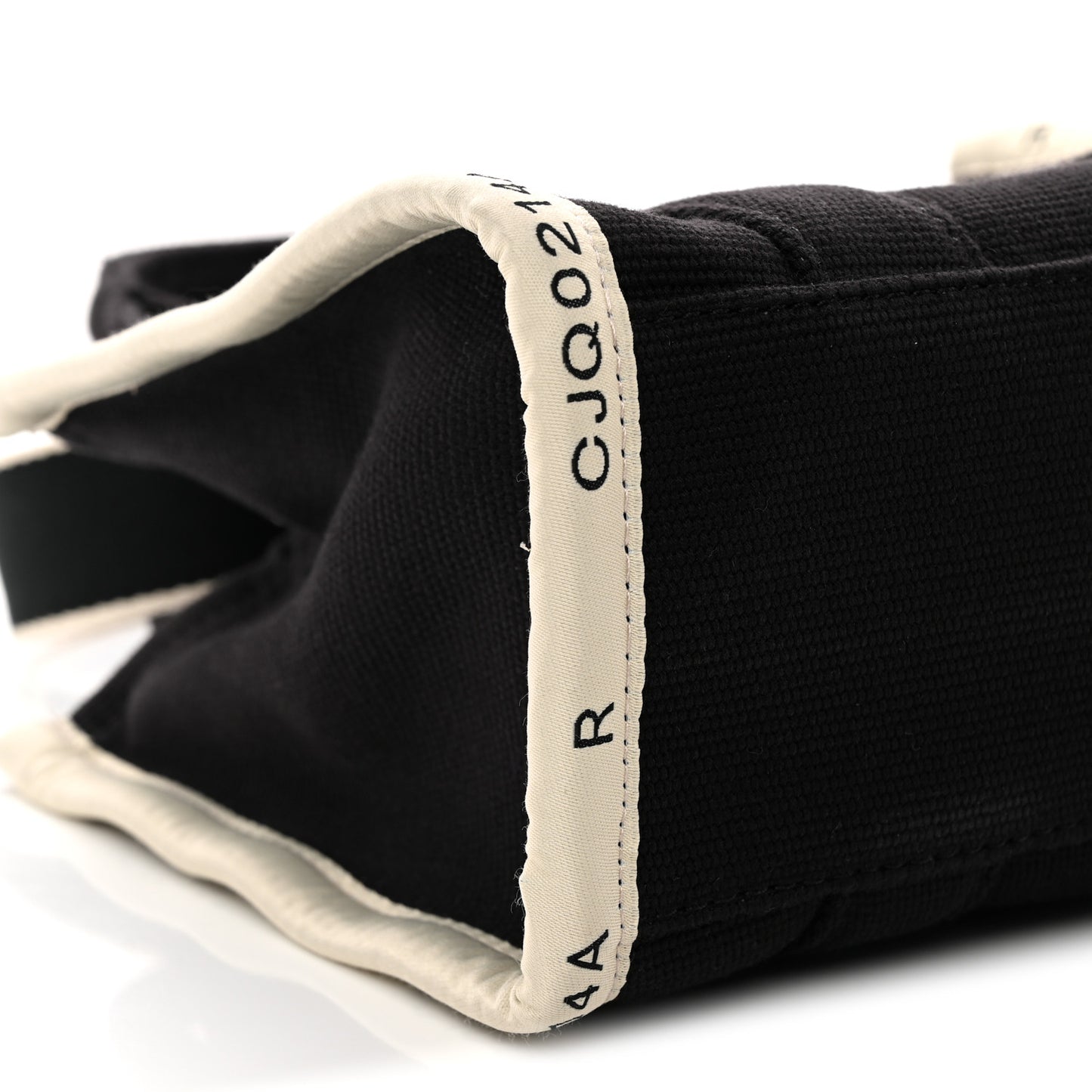 Cotton Canvas The Jacquard Tote Bag Black