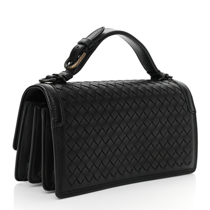 Bottega Veneta Nappa Intrecciato Top Handle Bag Black 3 of 9