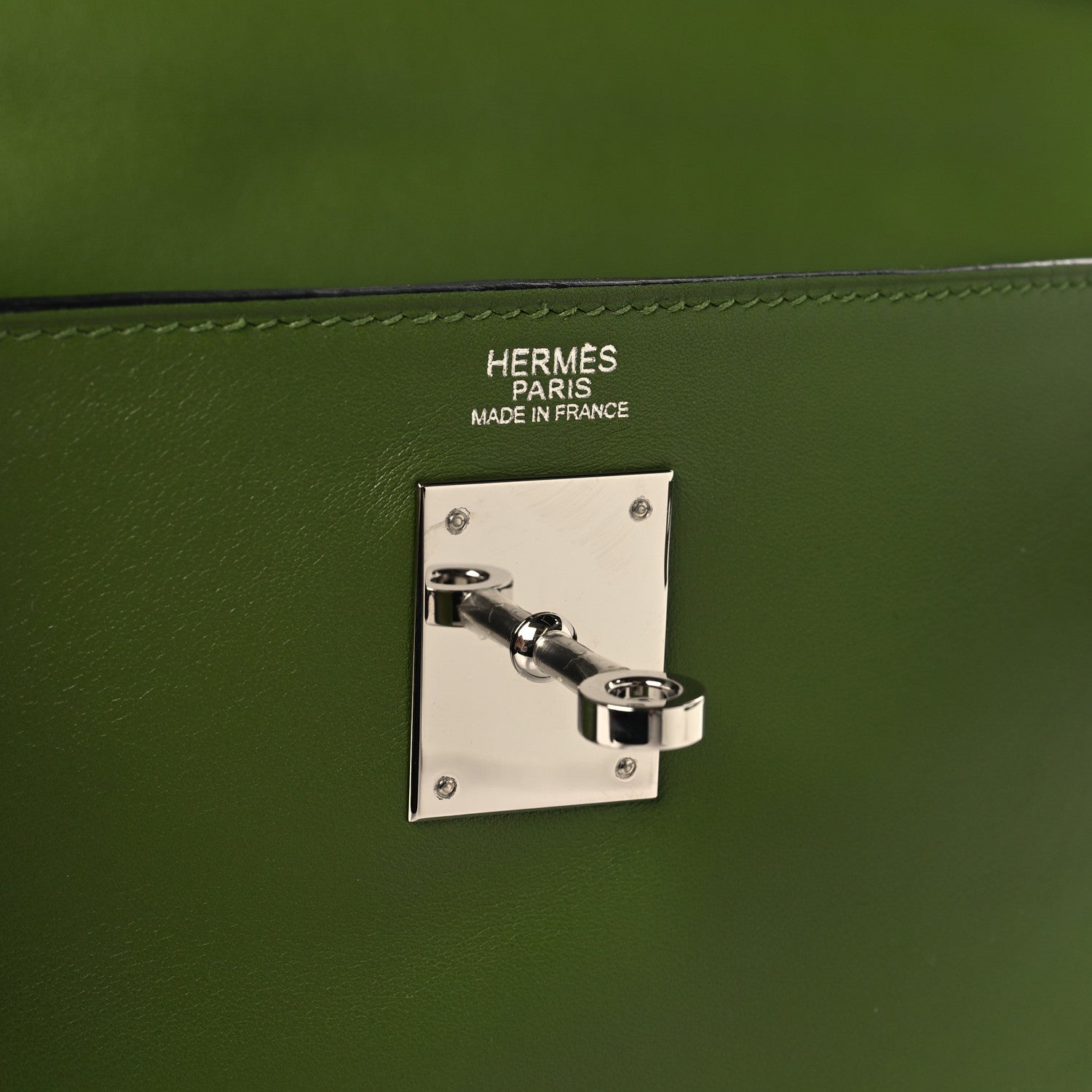 Hermes Swift Kelly Retourne 32 Pelouse 6 of 13
