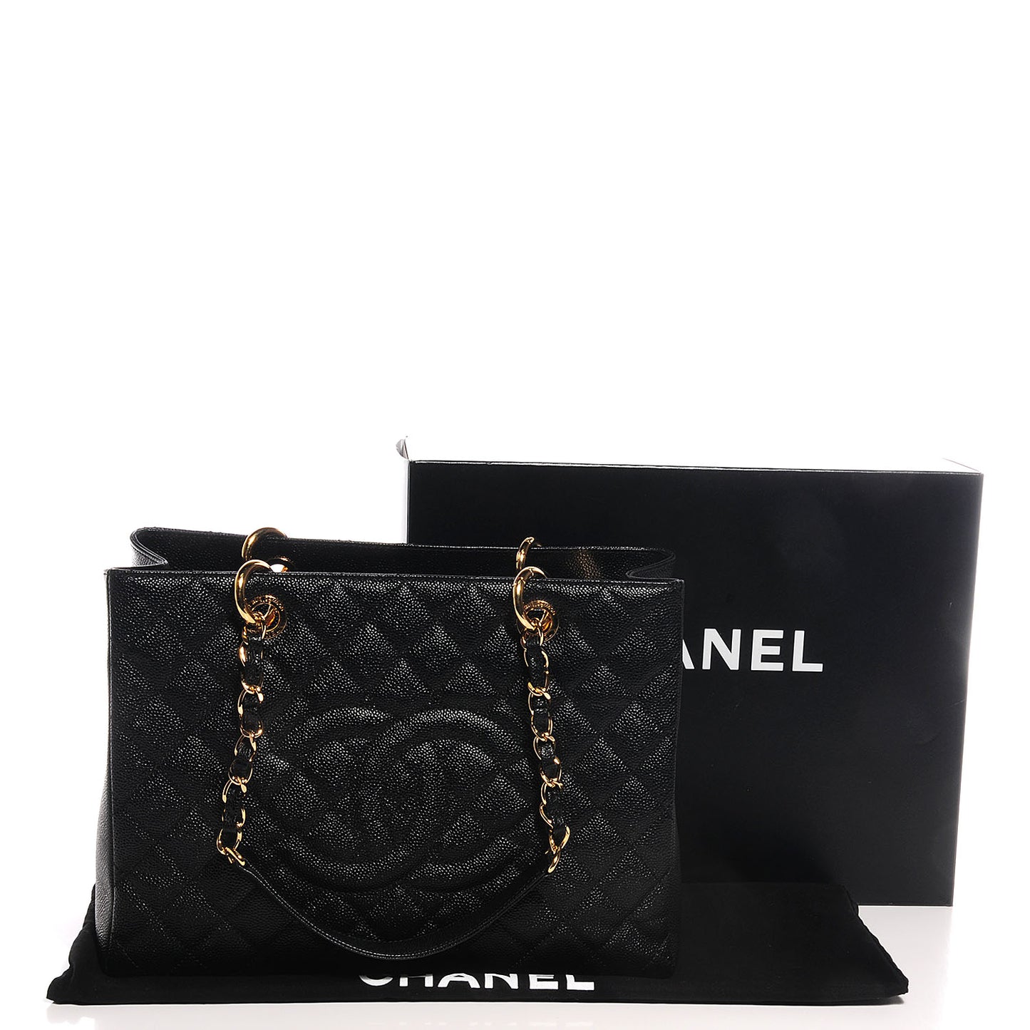 Caviar Grand Shopping Tote GST Black