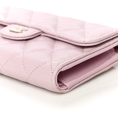 Chanel Caviar Quilted Medium Flap Wallet Pink 11 of 12
